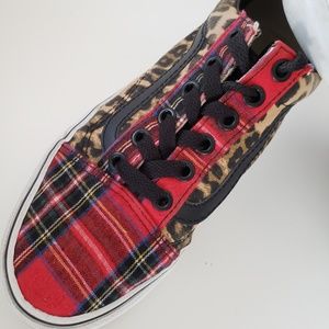 leopard and plaid vans